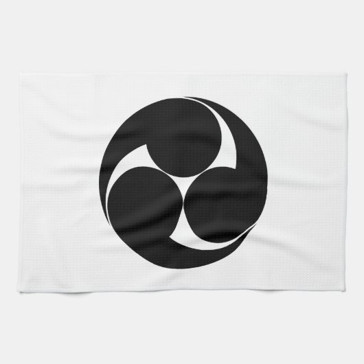 三つ右巻き(じぬき) キッチンタオル (横)