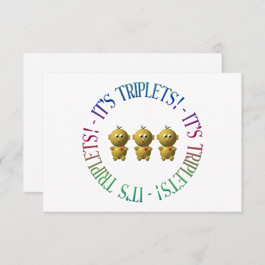 三つ子だ！ (正面/裏面)