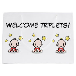 三つ子のための大きな抱き枕、包装紙、 ラージペーパーバッグ