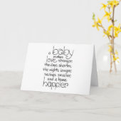 三つ子の三つ子の喜び カード (黄色い花)