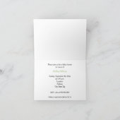 三つ子の出産祝いの招待 招待状 (内部)