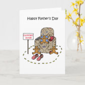 三つ子の幸せな父の日 カード (黄色い花)