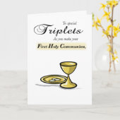 三つ子の最初の聖餐式金ゴールドチャリス,パテン カード (黄色い花)