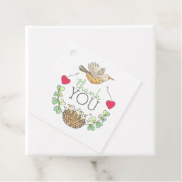 三つ子の赤ちゃんシャワー フェイバータグ