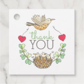 三つ子の赤ちゃんシャワー フェイバータグ (正面)