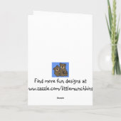 三つ子はクリスマスに積み重ねられる シーズンカード (裏面)