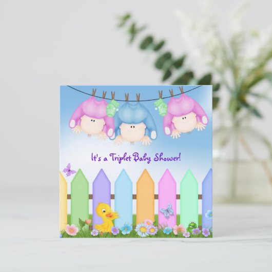 三つ子シャワー 招待状 (スタンド正面)