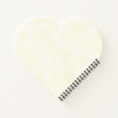 三つ子バプテスマの黄色三十字星パーソナライズされた ノートブック (裏面)