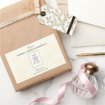 三つ子バプテスマの黄色三十字星パーソナライズされた