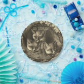 三つ子ヴィンテージベビーフォックスウッドランドシャワー ペーパープレート (パーティー)