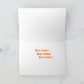 三つ子誕生日カード、年/名前の追加 カード (内部)