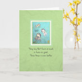 三つ子誕生日 カード (黄色い花)