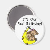 三つ子1st - 2人の少年、1人の少女 マグネット (正面/裏面)