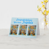 三つ子 カード (黄色い花)