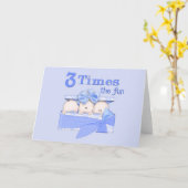 三つ子 カード (黄色い花)