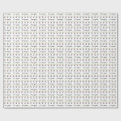 三つ子、2女の子、1男の子、ギフトカスタマイズだ ラッピングペーパー (フラット)