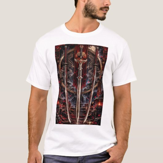 三つ折りの刃 Tシャツ (正面)
