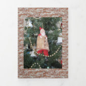 三つ折りカード - クリスマスのワクワク感 三つ折りクリスマスカード (カバー)