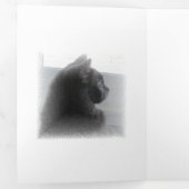 三つ折りカード - クリスマスのワクワク感 三つ折りクリスマスカード (内部最初)