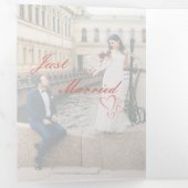 三つ折り結婚式招待状 三つ折り招待状 (内部最初)