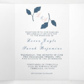 三つ折り結婚式招待状 三つ折り招待状 (内部中)