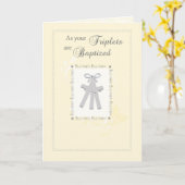 三つ星バプテスマの黄色のカード カード (黄色い花)