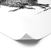 三つ熱狂するのフクロウ – コルジャス – 白い雪フクロウ ポスター (角)