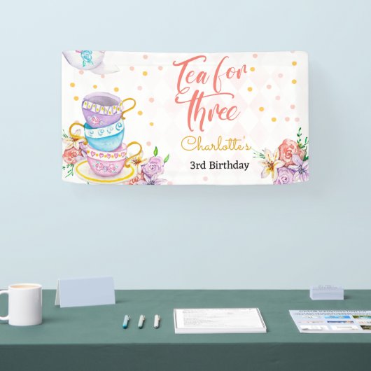 三つ目の誕生日のお茶 横断幕 (トレードショー)