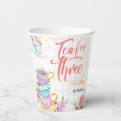 三つ目の誕生日のお茶 紙コップ (裏面)