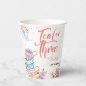 三つ目の誕生日のお茶 紙コップ (正面)