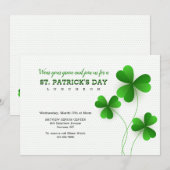 三つ葉のクローバー 招待状 (正面/裏面)