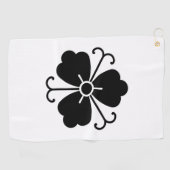 三つ蔓藤の花 ゴルフタオル (横)