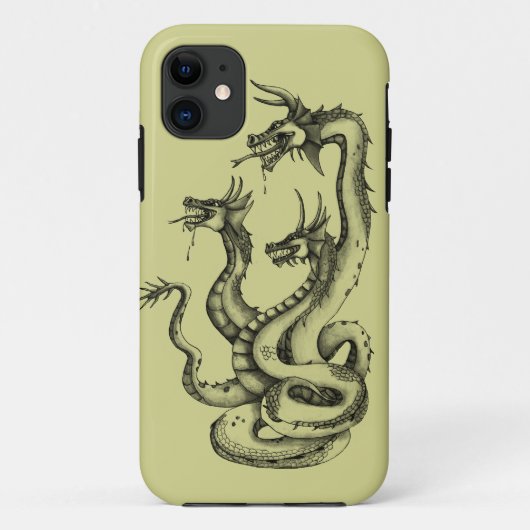 三つ首のヒドラデザイン Case-Mate iPhoneケース iPhone 11 ケース (裏面)