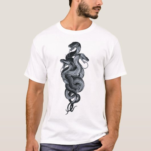 三つ首の蛇の傑作 Tシャツ (正面)