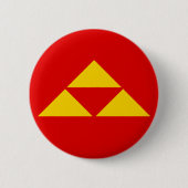 三つ鱗 Mitsu-uroko 缶バッジ (正面)