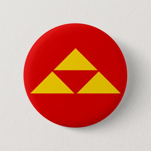 三つ鱗 Mitsu-uroko 缶バッジ (正面)