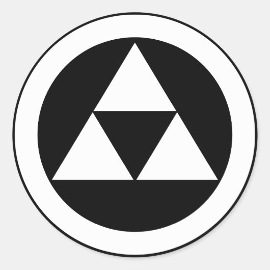 三はかりで測円 ラウンドシール (正面)