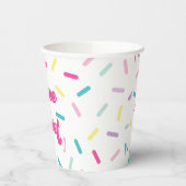 三は甘い振りかける三の誕生日 紙コップ (左)