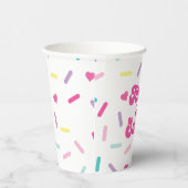 三は甘い振りかける三の誕生日 紙コップ (右)