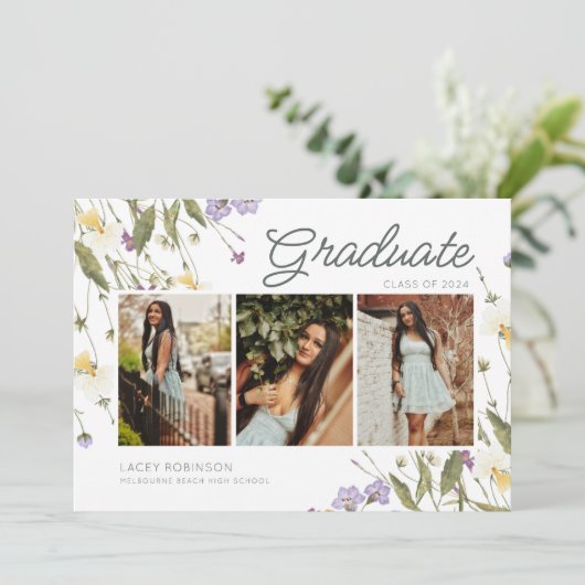 三エレガント写真野花高校卒業 案内状 (スタンド正面)