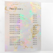 三エレガント折パンフレット 三つ折り招待状 (内部最初)