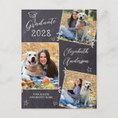 三カジュアル写真版ドードル卒業 案内ポストカード (正面)