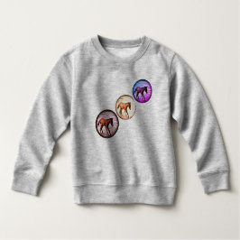 三カラフル枚の海がよくはしゃぐ可愛い ベビーTシャツ