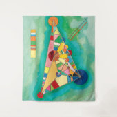 三カラフル角形(Triangles by Wassyly Kandinsky) タペストリー (正面)