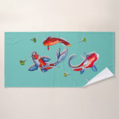 三コイ バスタオル (バスタオル)