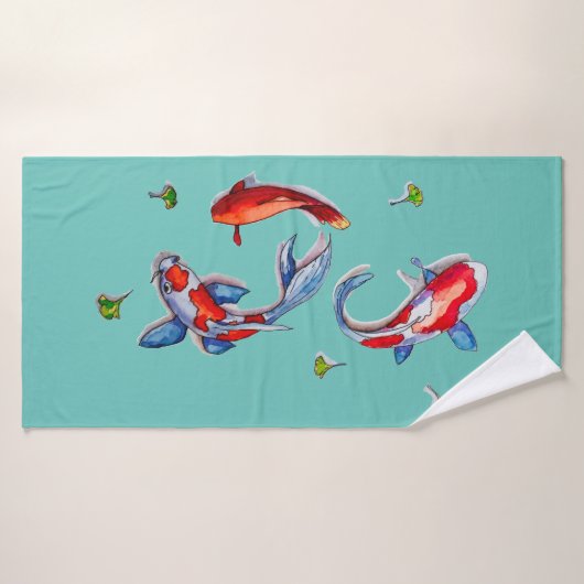 三コイ バスタオル (バスタオル)