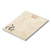 三ココペリ遊の笛 ノートパッド (回転)