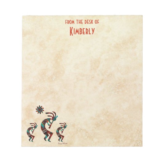 三ココペリ遊の笛 ノートパッド (正面)