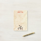 三ココペリ遊の笛 ポストイット (デスク上)