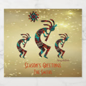 三ココペリ遊フルート スパークリングワインラベル (シングルラベル)